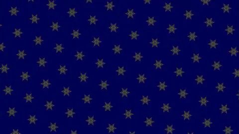 Festive snowflake pattern on dark blue background. Winter holiday decor for Stock Illustration