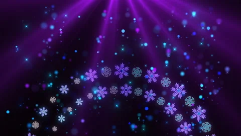 Festive Snowflakes 4K 01 Stock Footage 99802434