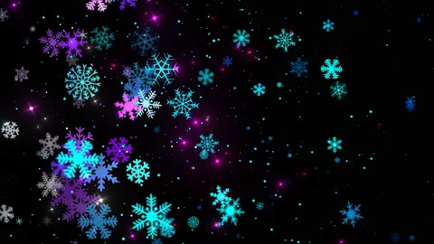 Festive Snowflakes 4K 03 Stock Footage 99802380