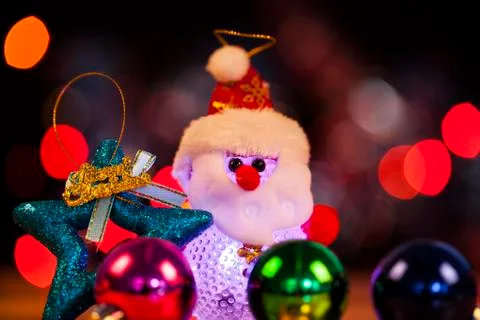 Festive snowman Stock Photos