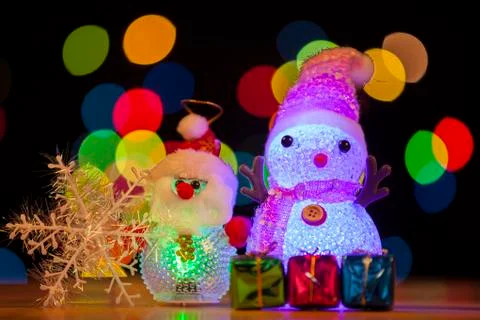 Festive snowman Stock Photos