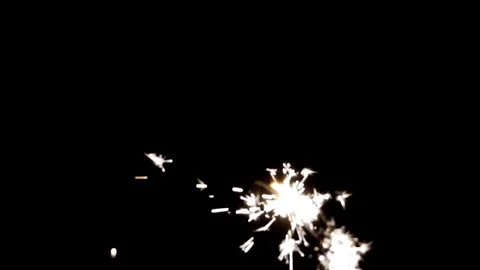 Festive sparkler in slow motion Stock Footage 101129059