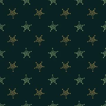 Festive stars seamless vector pattern Stock Illustration