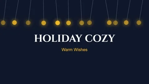 Festive String Lights Decoration Background for Cozy Holiday Season Ambiance Stock Footage 336805212