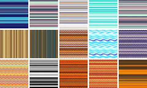Festive striped background built from lively colors, joyful flow, graphic cel Stock Illustration