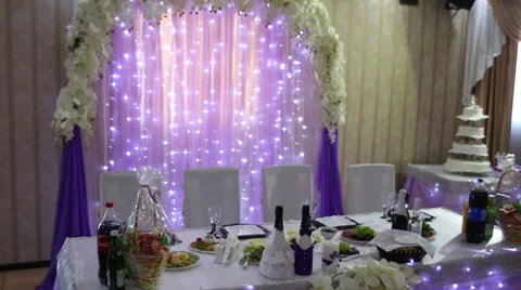 A festive table Stock Footage 67104903