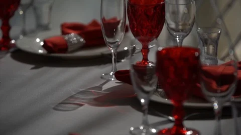 Festive table Stock Footage 101731586
