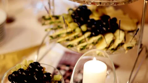 Festive table with fruit Stock-Footage 102175820