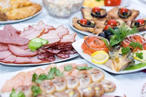 Festive table Stock Photos