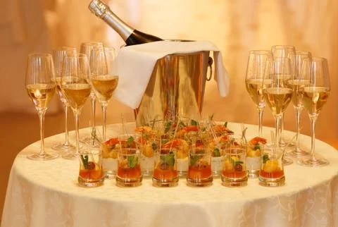 Festive table Fotos Stock