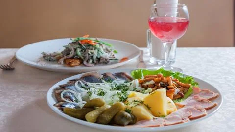 To the festive table. Stock Photos