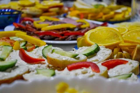 Festive table Stock Photos