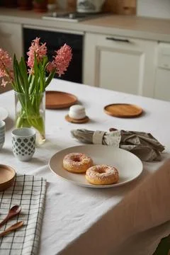 Festive table Stock Photos