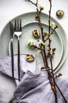 Festive table setting Stock Photos
