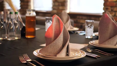 Festive table setting,decor. luxury event. event organization. wedding Stock Footage 301407736