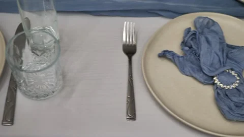 Festive table setting,decor. luxury event. event organization. wedding Stock Footage 311130629