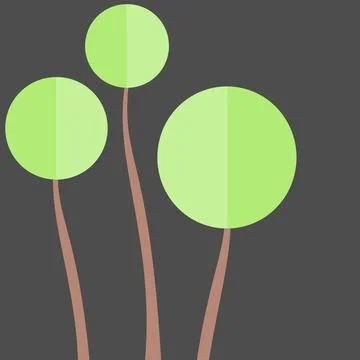 A festive tree with a green crown Stock Illustration