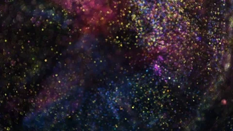 Festive twinkle glitters background video. Abstract blurred backdrop with Stock Footage 128911497