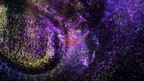 Festive twinkle glitters background video. Abstract blurred backdrop with Stock-Footage 139965948