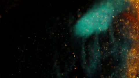 Festive twinkle lights background video. Abstract blurred backdrop with circles Stock Footage 145956642