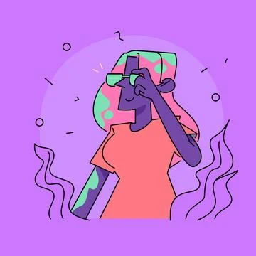 A Festive Vector Art of Holi. Celebrating Spring, Colors, and Love with Che.. Stock Illustration