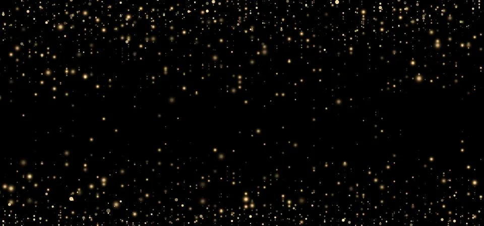 Festive vector background with gold glitter and confetti for Christmas 库存插图