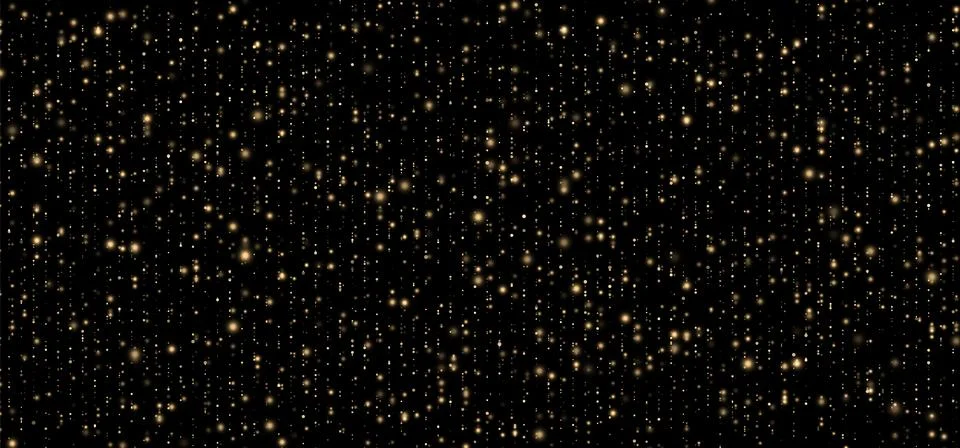 Festive vector background with gold glitter and confetti for Christmas 库存插图