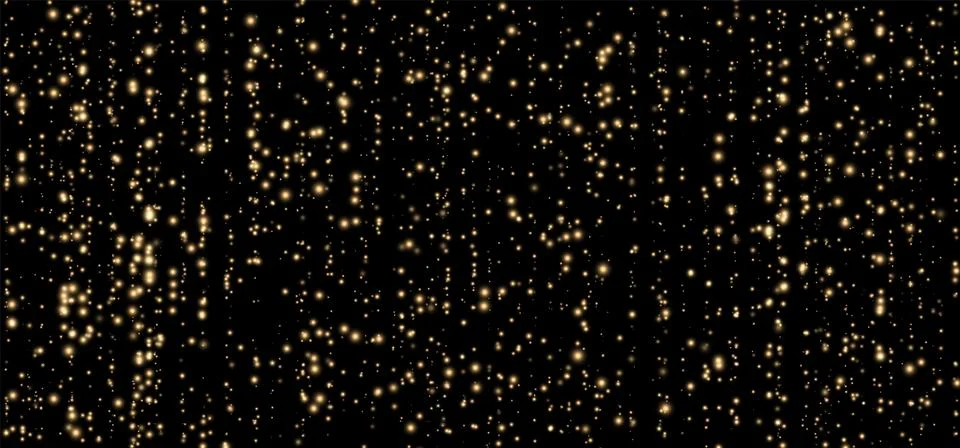 Festive vector background with gold glitter and confetti for Christmas 库存插图