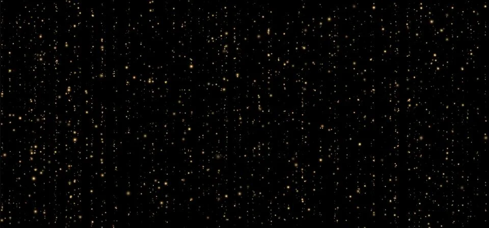 Festive vector background with gold glitter and confetti for Christmas 库存插图