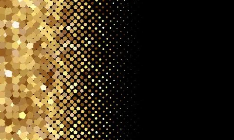 Festive vector background with gold glitter and confetti for christmas Stock Illustration