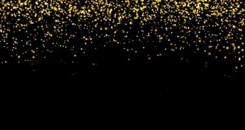 Festive vector background with gold stars, glitter and confetti for Christmas 库存插图