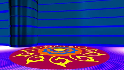 Festive virtual set for celebration and traditions Video stock 131993093