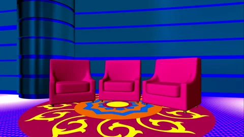Festive virtual set for celebration and traditions Video stock 131993897