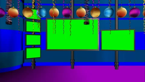 Festive virtual set for celebration and traditions Video stock 132104585