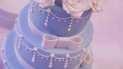 Festive wedding cake Stock Footage 146641612