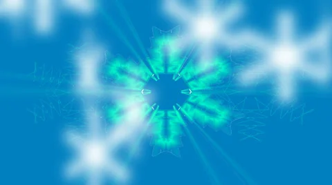 Festive winter background. Snowflakes. Video stock 33422741