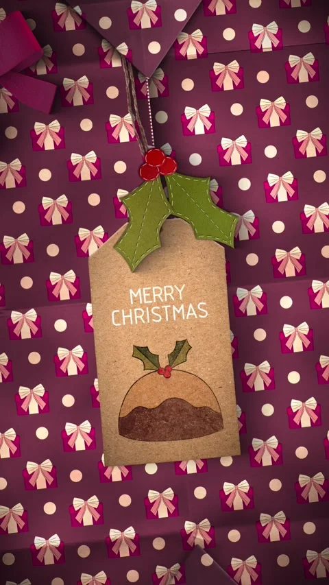 Festive Wrapping Paper 02 Stock Footage 294066290