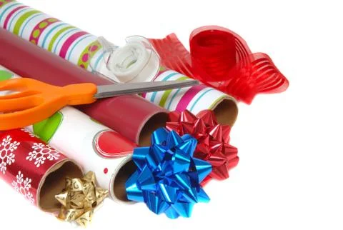 Festive wrapping paper Stock Photos