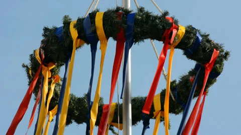 Festive wreath Stock Footage 24614841