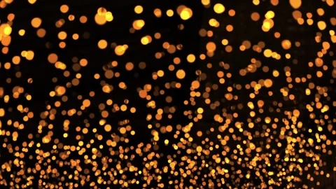 Festive yellow defocus light on dark background 動画素材 226092808