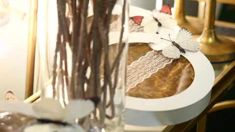 Festively decorated gatas 5 Video stock 315413880