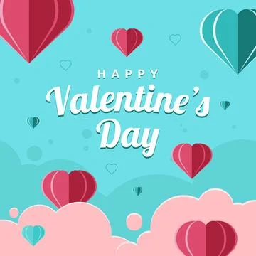 Festivity-Hearts-Background Stock Illustration