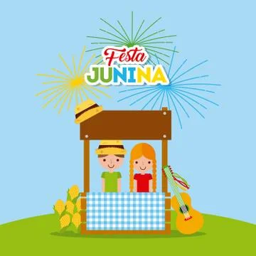 Festivity june illustration Stock Illustration