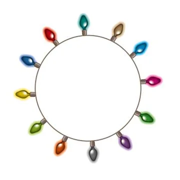 Festoon party lights Stock Illustration
