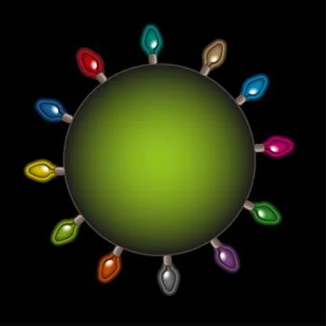 Festoon party lights Stock Illustration