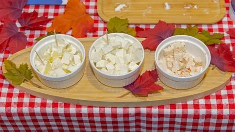 Feta Cheese Appetizers Stock Photos