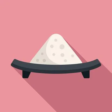 Feta cheese icon flat vector. Freek soft Illustrazione stock