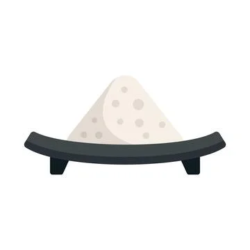Feta cheese icon flat vector. Freek soft Stock Illustration