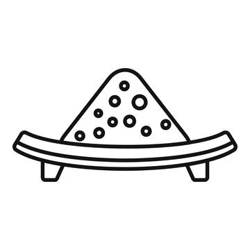 Feta cheese icon outline vector. Freek soft Stock Illustration
