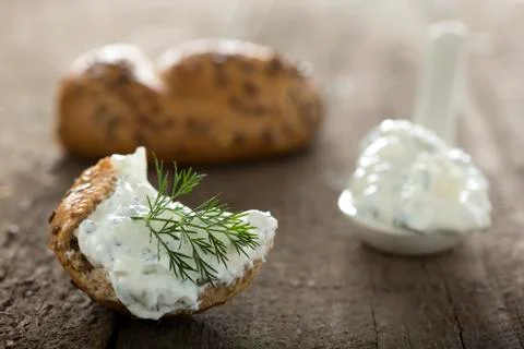 Feta cheese spread Foto stock